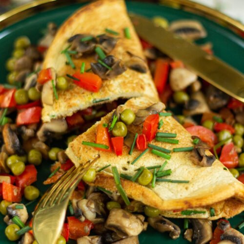 Omlet biszkoptowy z warzywami