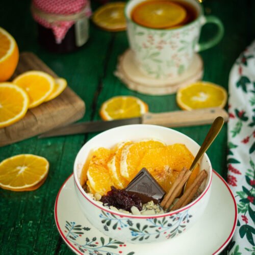 Owsianka makowo-pomarańczowa