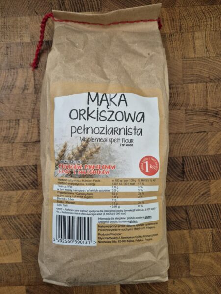 Mąka orkiszowa pełnoziarnista